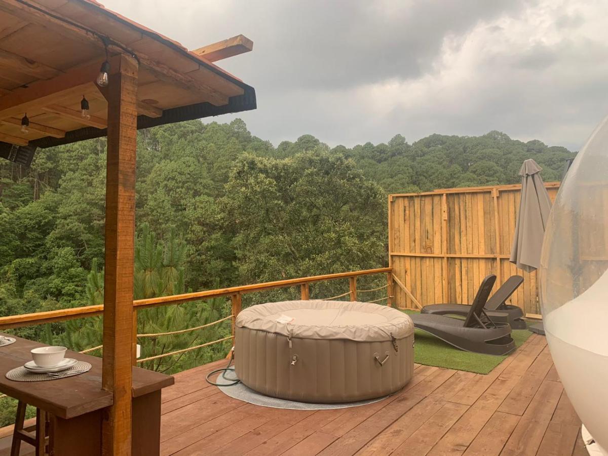 La Estela Bubble Glamping Mazamitla Bagian luar foto